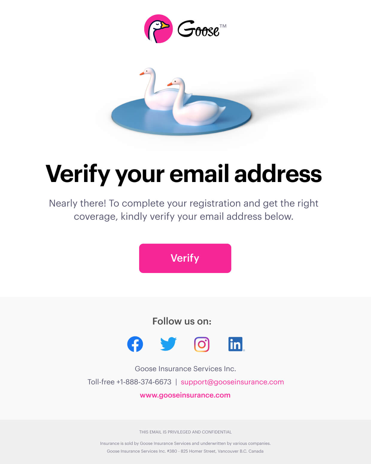 Email verification